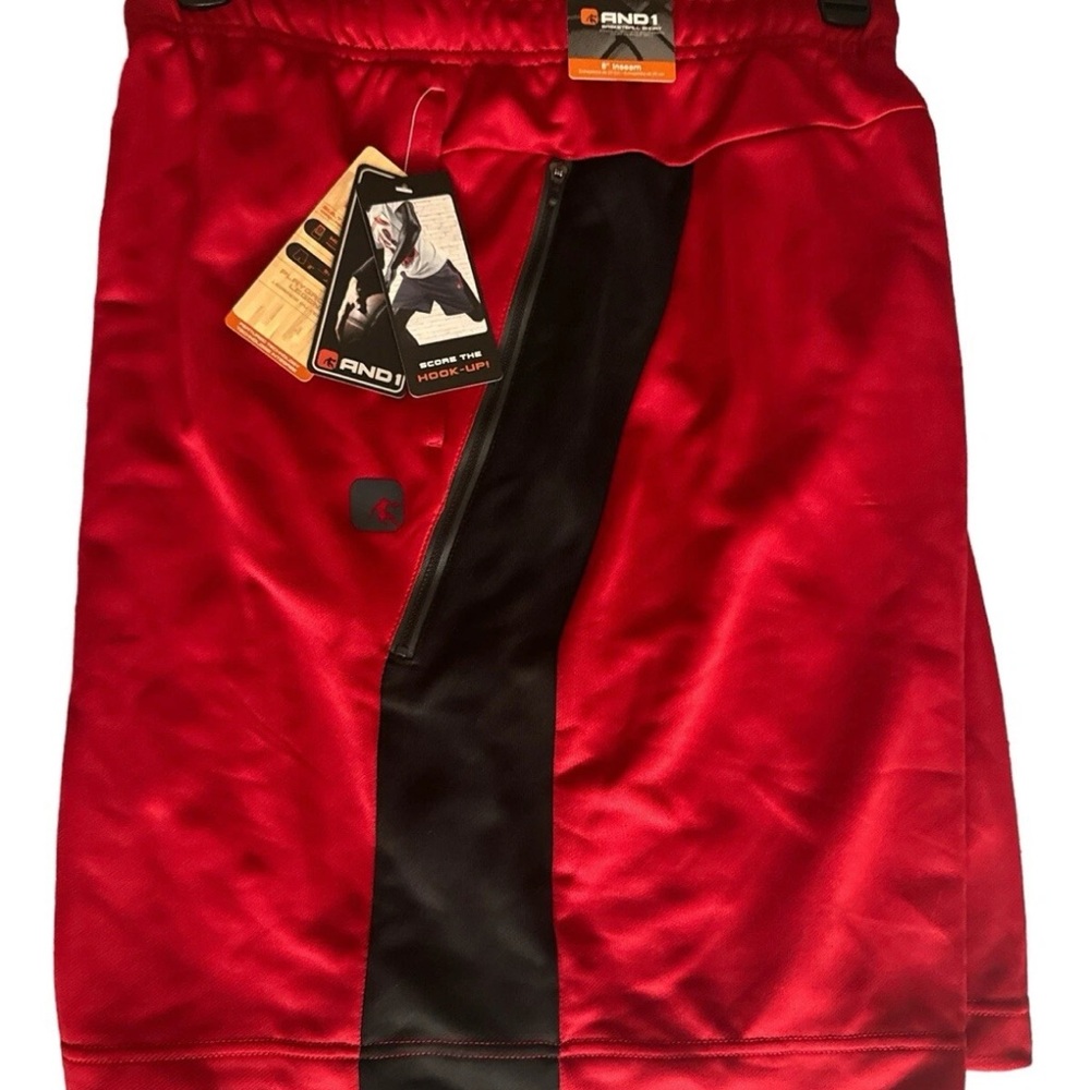 And1 Red Black Pencil Skirt Athletic Knee-Length